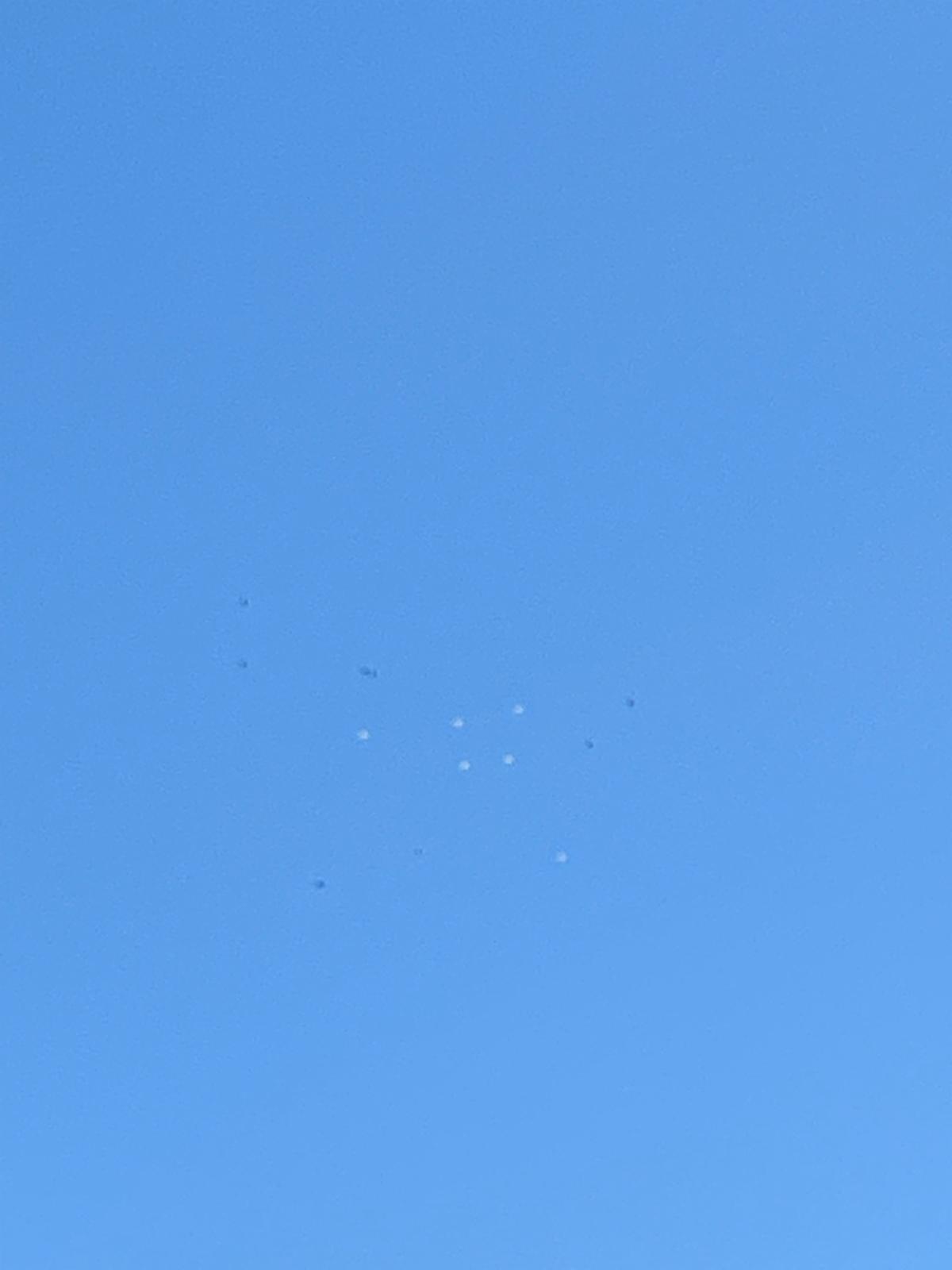 balloons in the sky