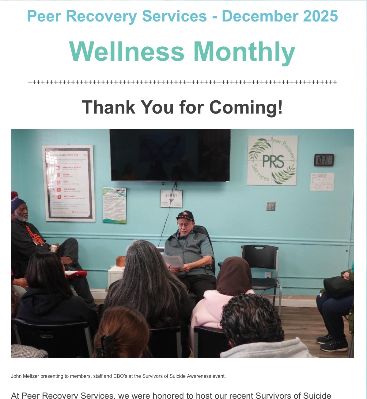 December 2025 Newsletter