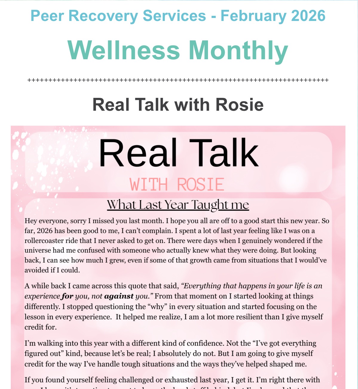 February 2026 Newsletter